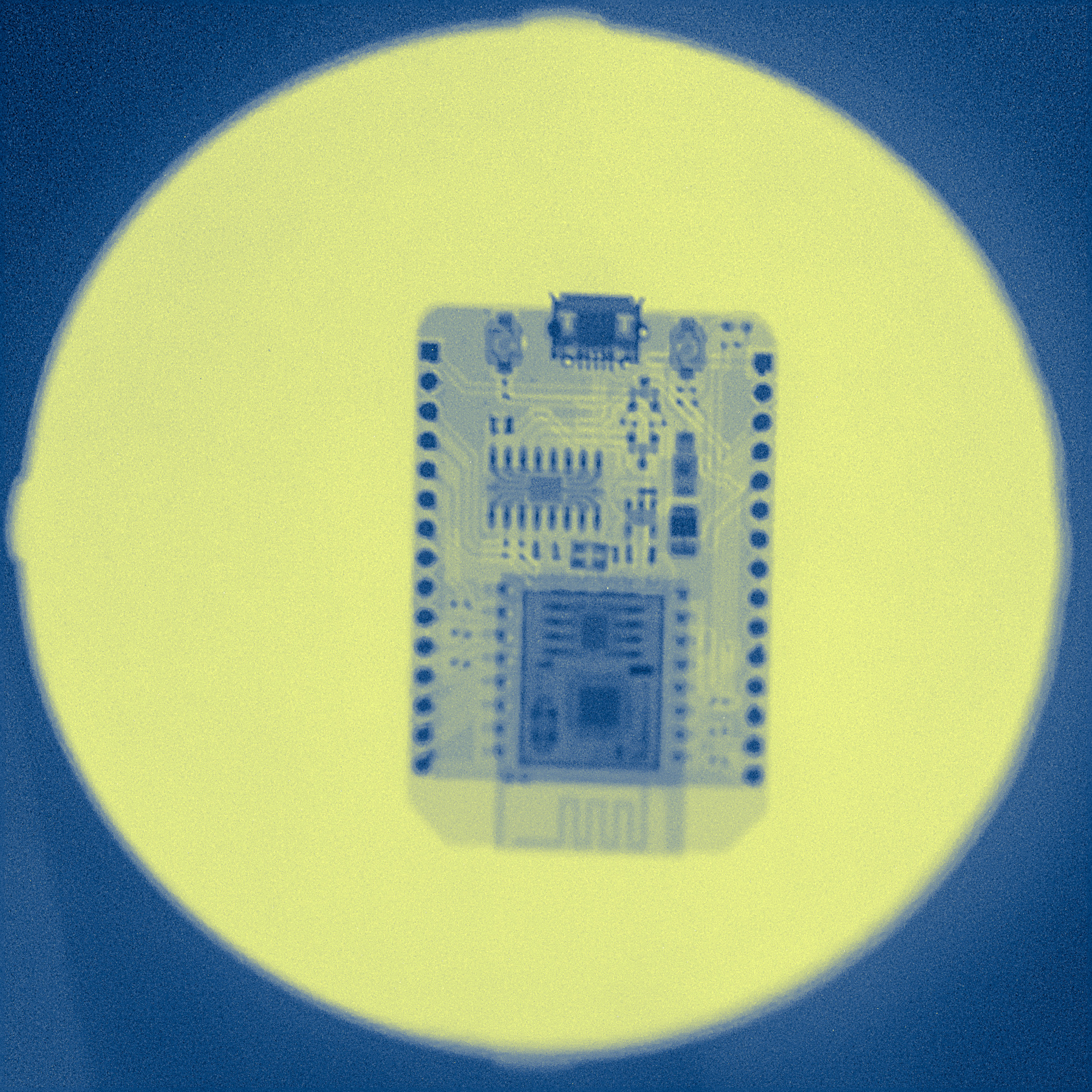 X-ray photo - ESP32 dev board